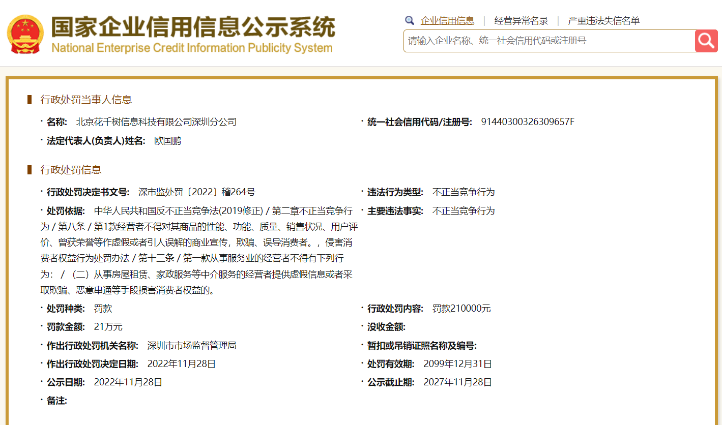 世纪佳缘因不正当竞争被罚21万元 涉及提供虚假信息或采取欺骗等手段损害消费者权益威客电竞(图2)